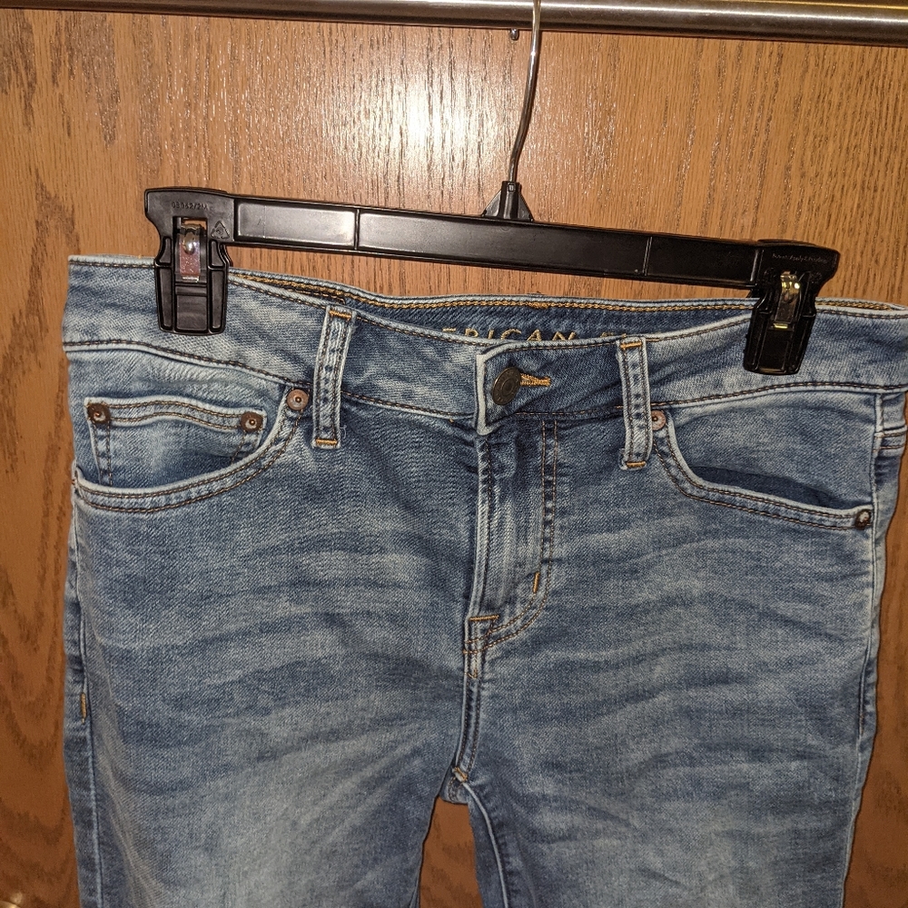 American eagle skinny jeans 30x32 men's blue denim